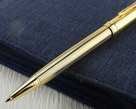 Luxury Metal Rollerball Pen – Gold & Steel