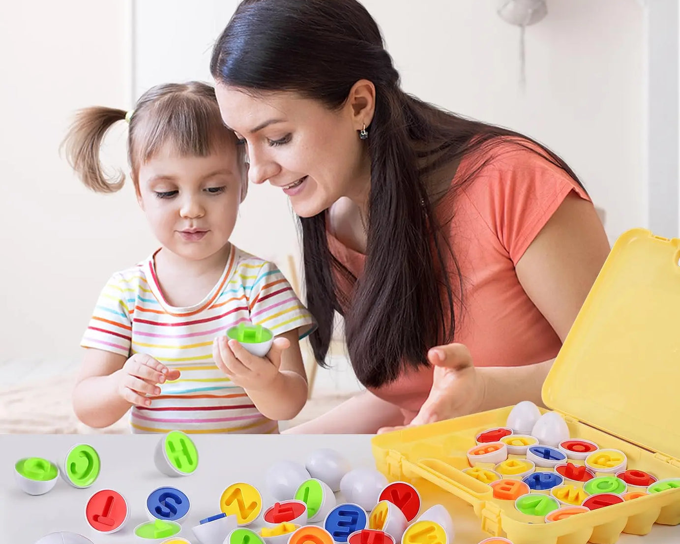 Matching Eggs Montessori Toy – Shape Sorter