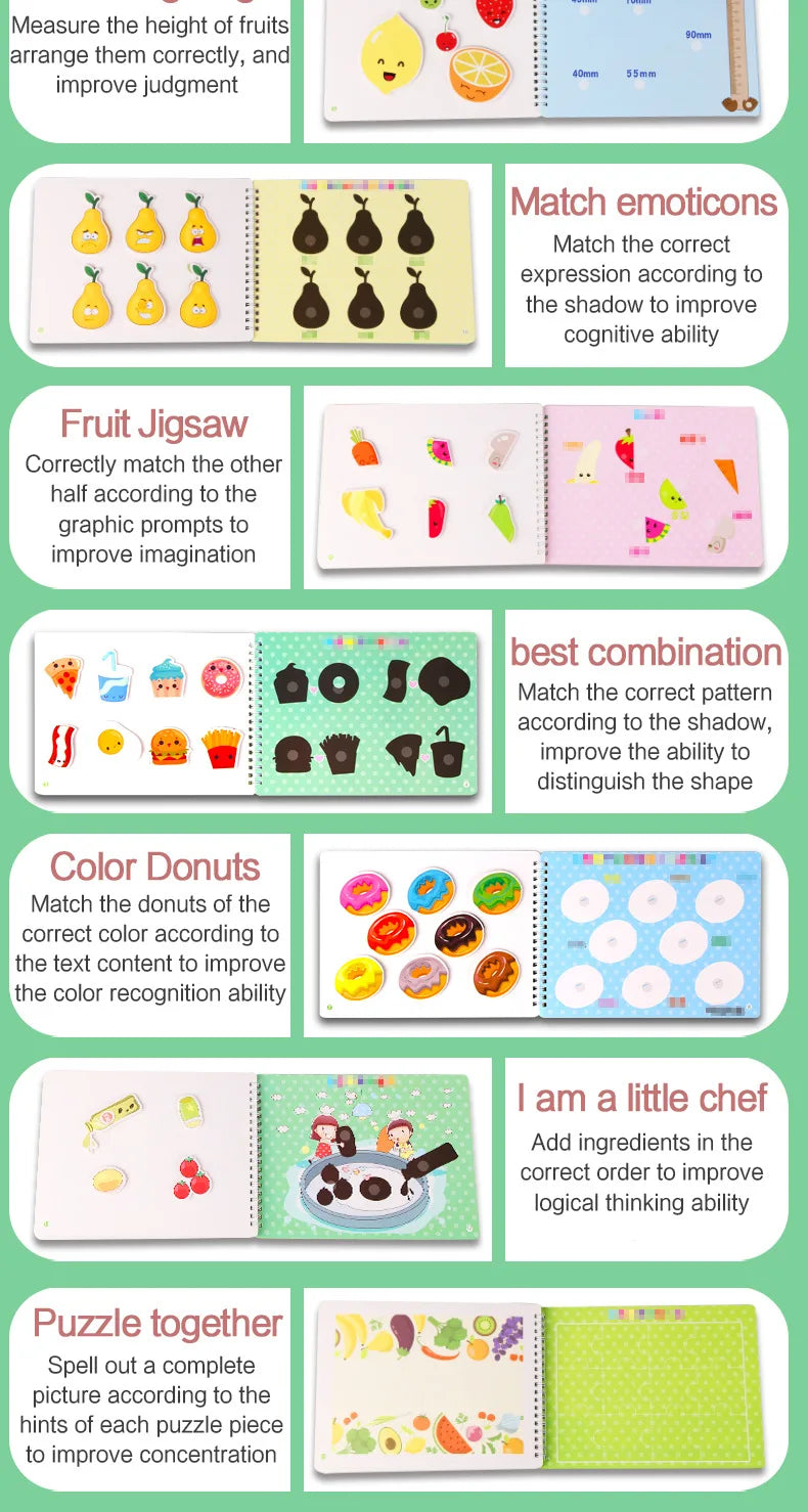 Montessori Busy Book – Learning Activity for Toddlers