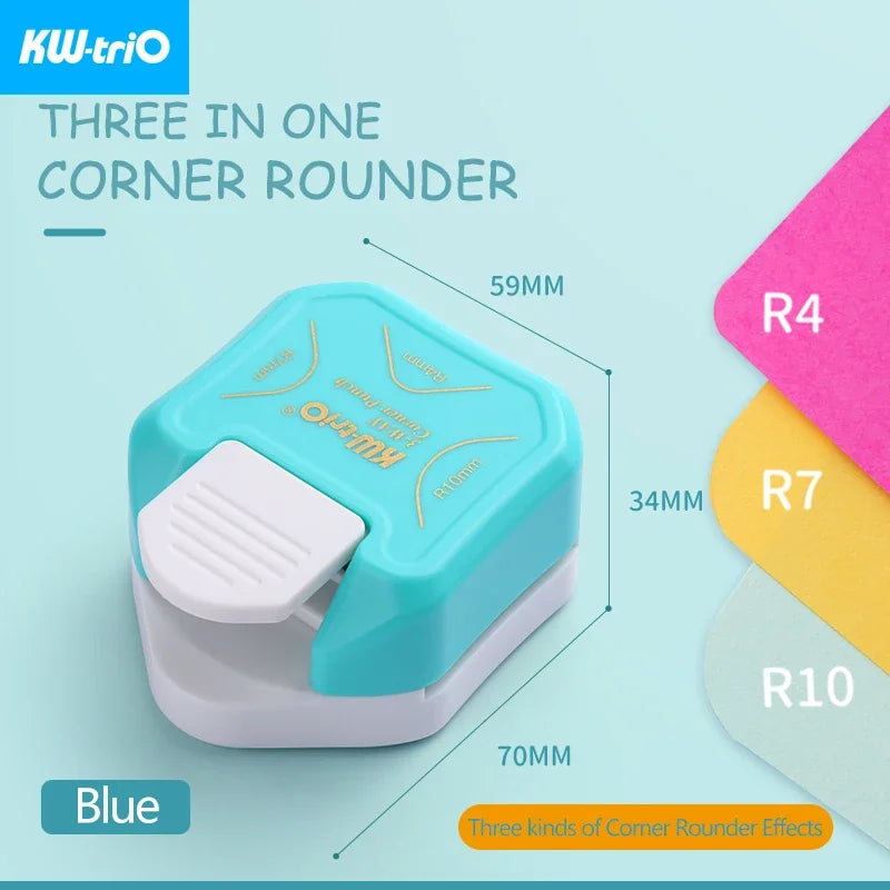 3-in-1 Corner Rounder Punch – Mini Cutter