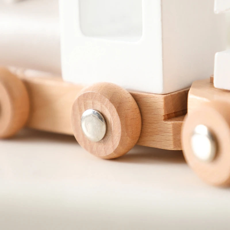 Montessori Wooden Train Set – Educational Toy