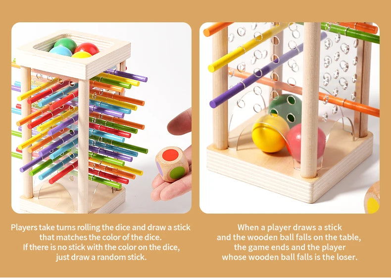 Interactive Wooden Stick Puzzle – Logic Game
