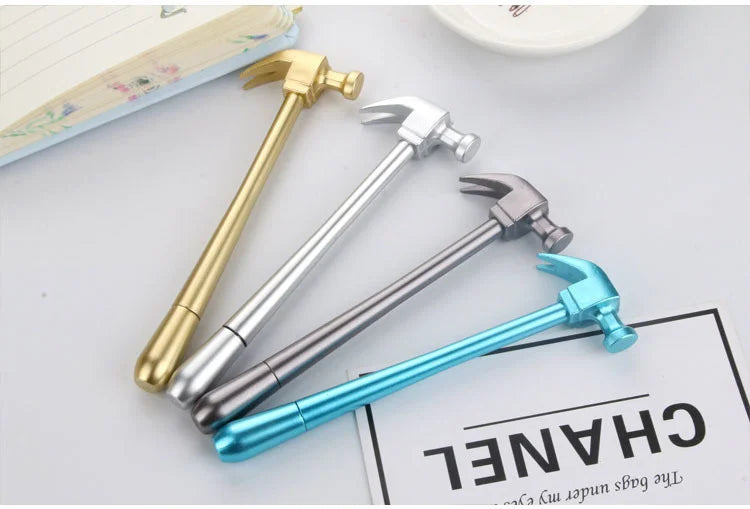 4PCS Creative Metallic Hammer Gel Pens