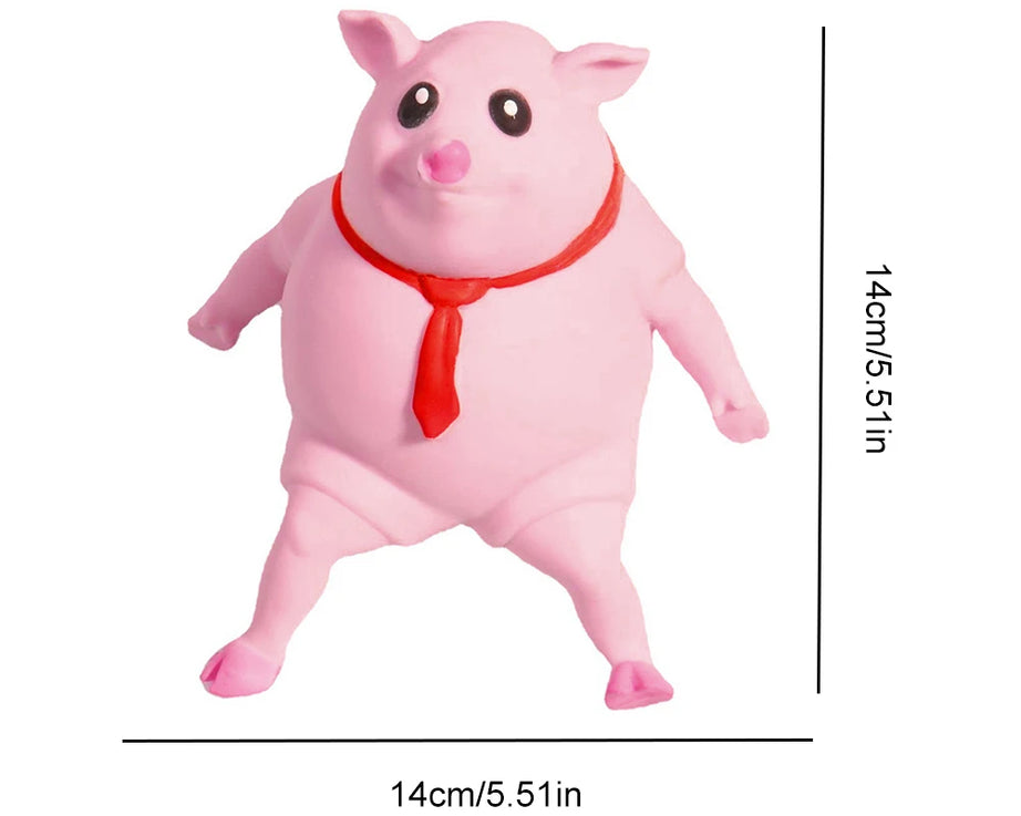 Cute Pink Pig Stress Relief Squeezable Toy