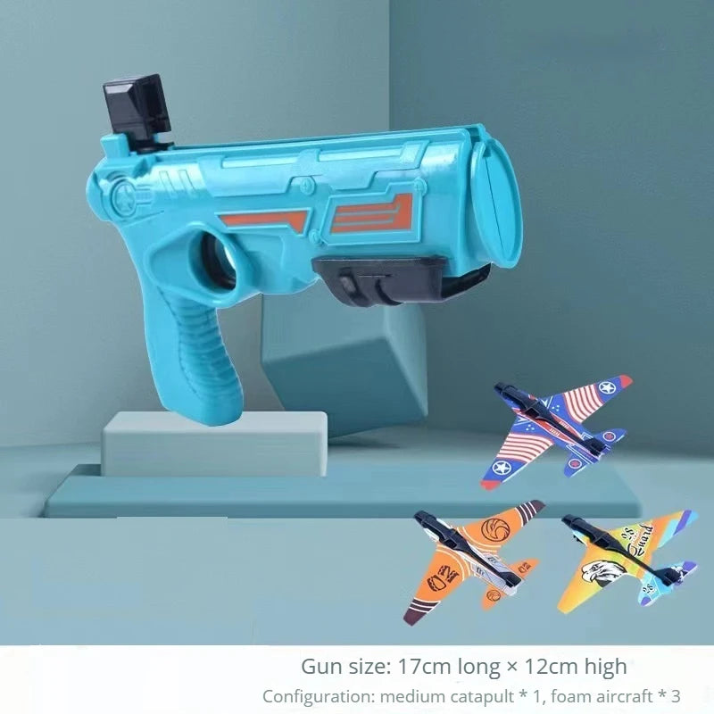 Kids Ejection Aircraft Shooting Toy Set