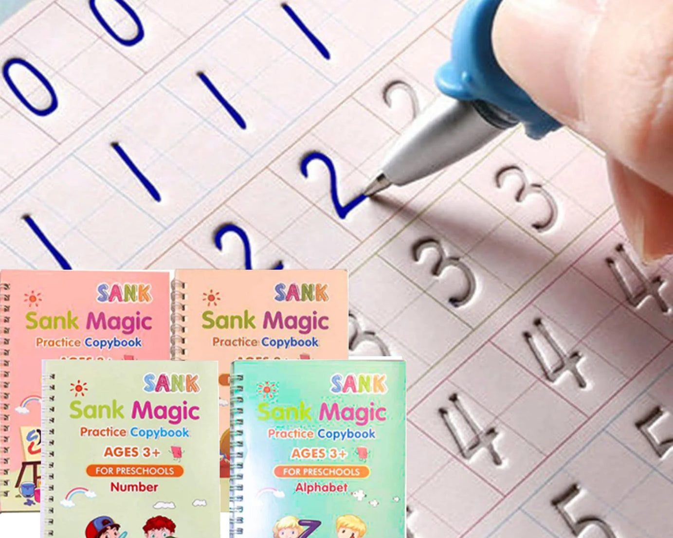 Sank Magic Reusable Handwriting Book & Pen