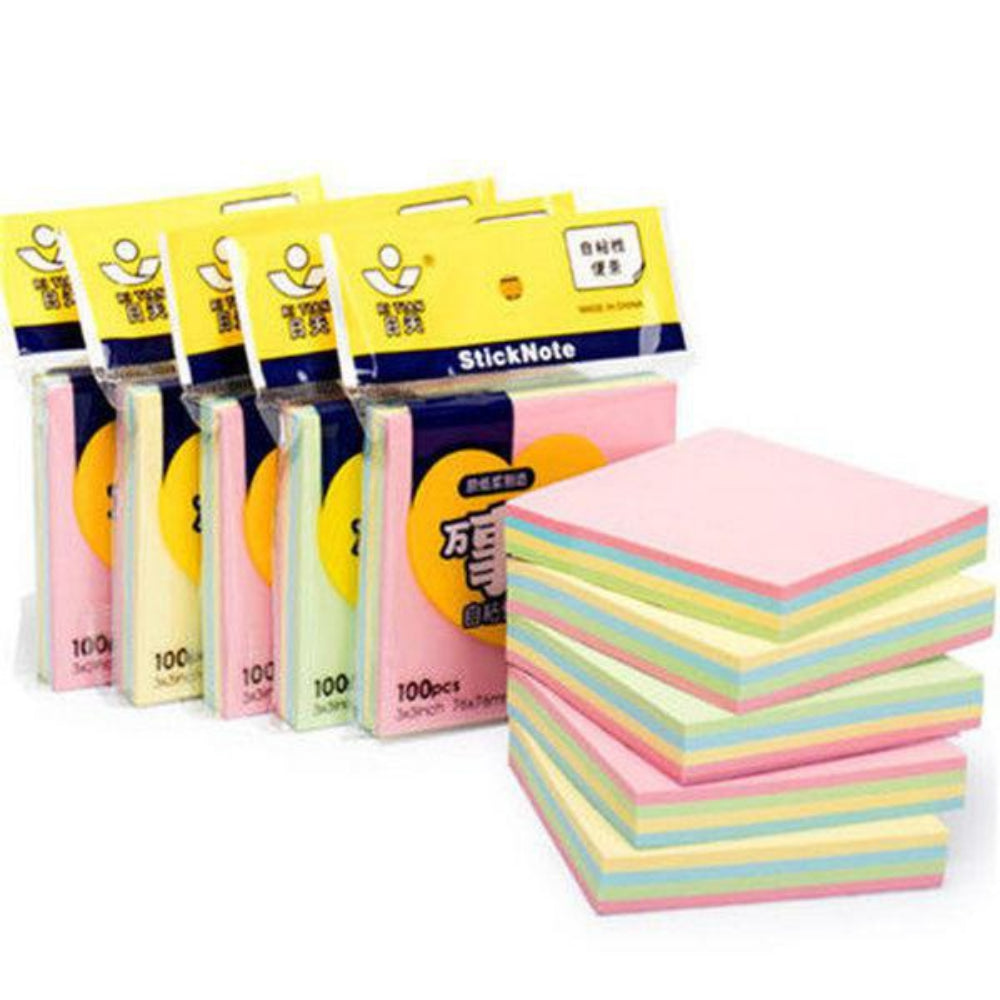 50-Sheet Transparent Sticky Notes – Waterproof