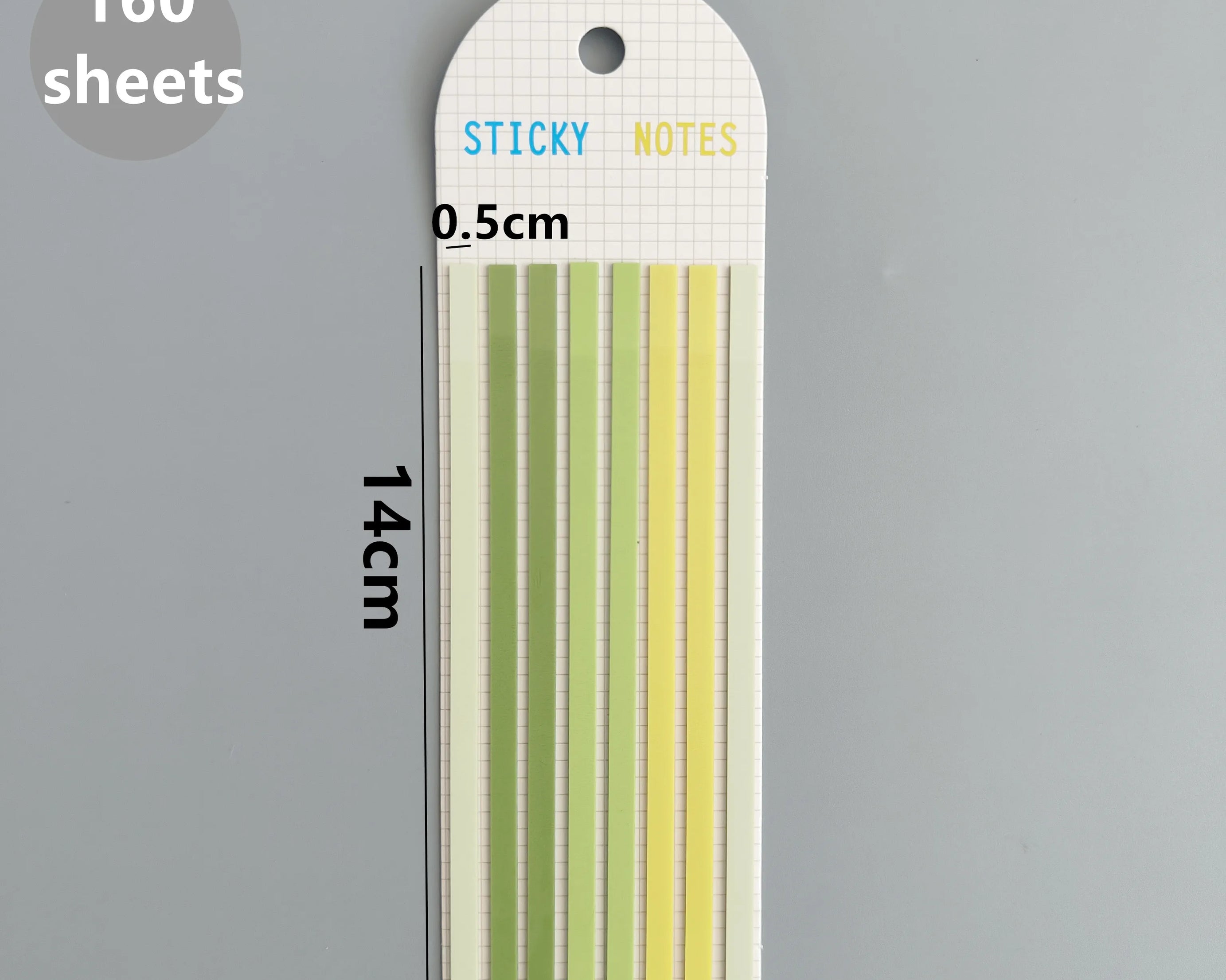 160-Sheet Transparent Sticky Notes – Self-Adhesive