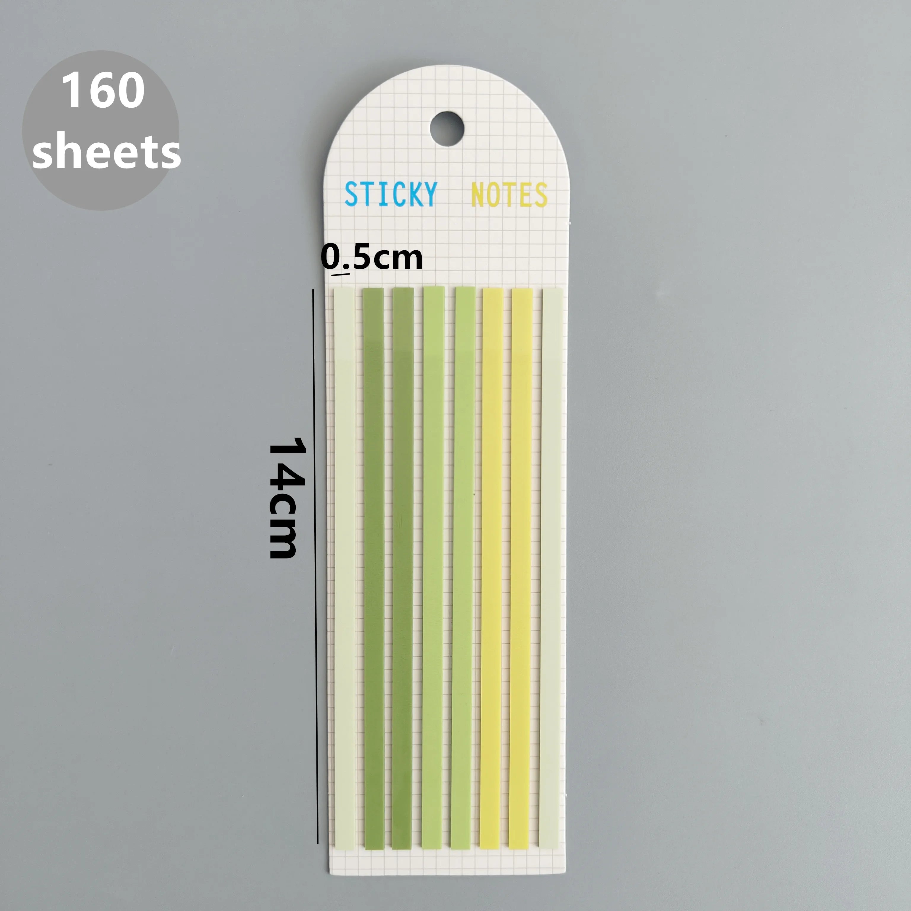160-Sheet Transparent Sticky Notes – Self-Adhesive