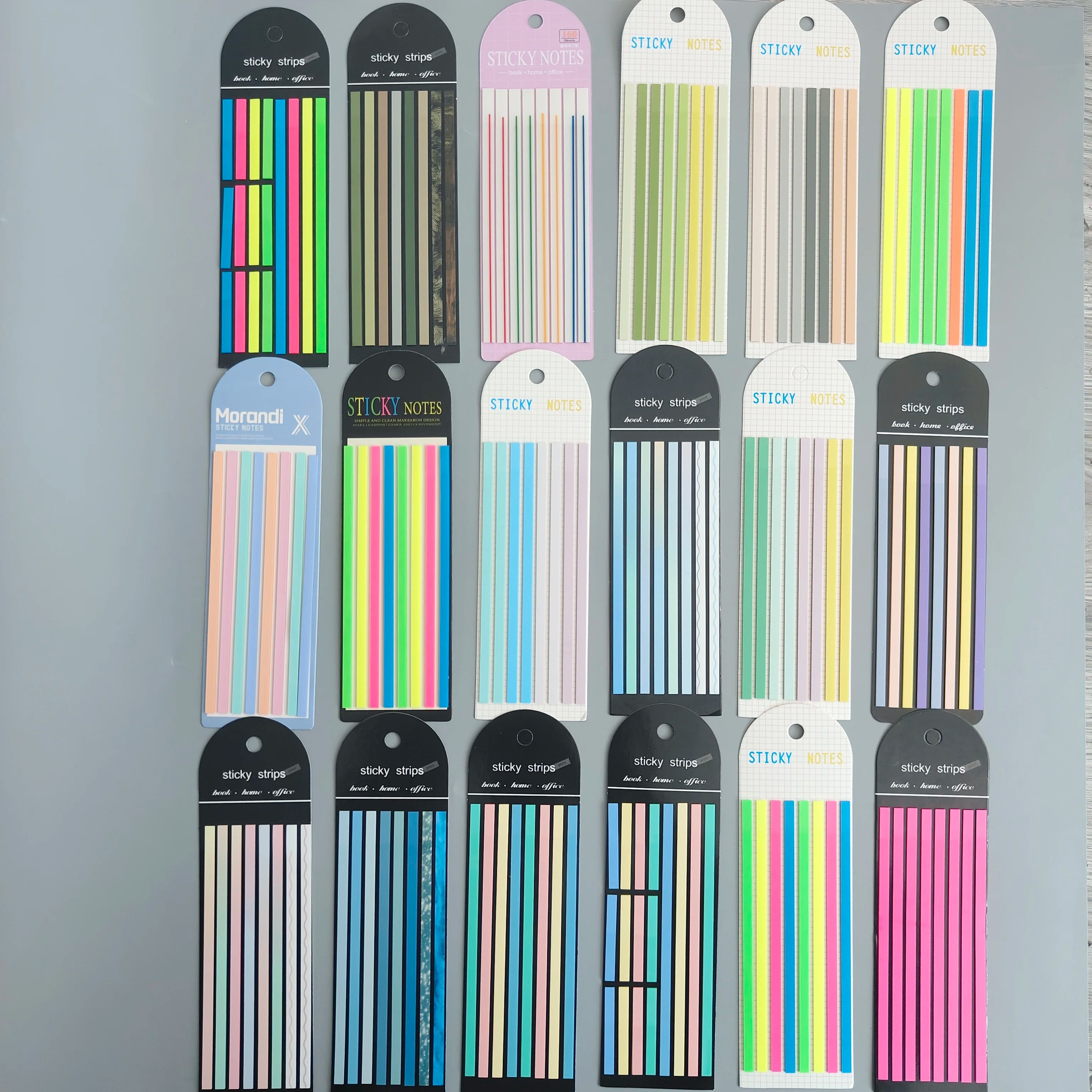 160-Sheet Transparent Sticky Notes – Self-Adhesive