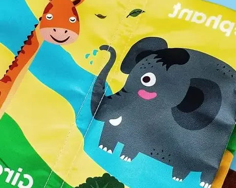 Montessori Baby Cloth Book with 3D Tails