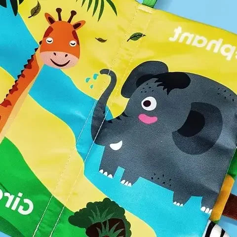 Montessori Baby Cloth Book with 3D Tails
