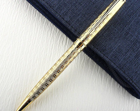 Luxury Metal Rollerball Pen – Gold & Steel