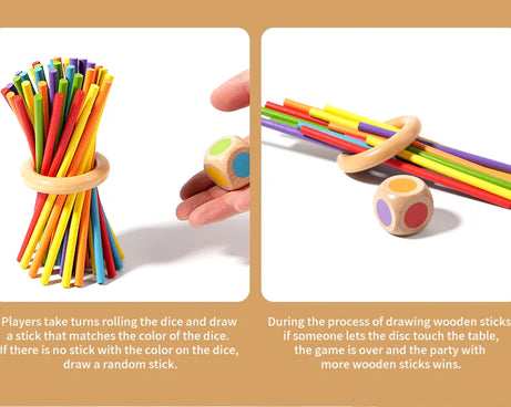 Interactive Wooden Stick Puzzle – Logic Game