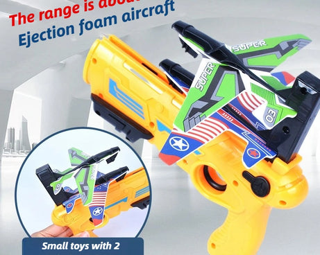 Kids Ejection Aircraft Shooting Toy Set