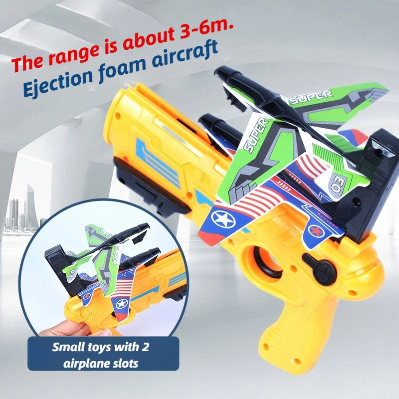 Kids Ejection Aircraft Shooting Toy Set