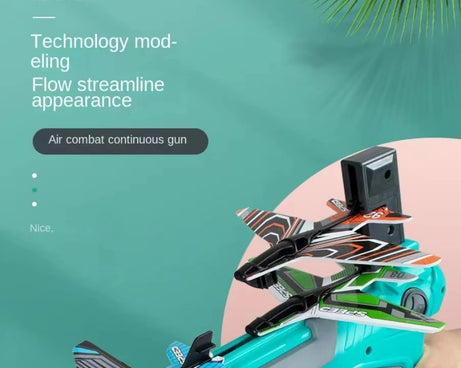 Kids Ejection Aircraft Shooting Toy Set