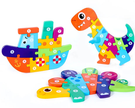 Montessori Wooden 3D Puzzle for Kids