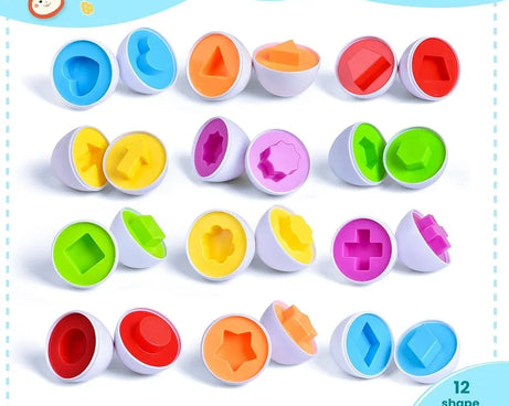 Matching Eggs Montessori Toy – Shape Sorter