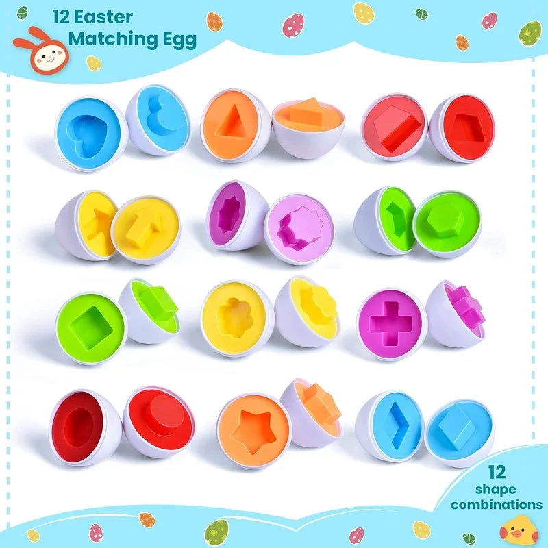 Matching Eggs Montessori Toy – Shape Sorter