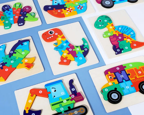 Montessori Wooden 3D Puzzle for Kids