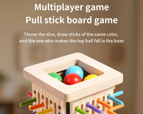 Interactive Wooden Stick Puzzle – Logic Game
