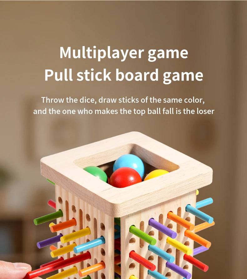Interactive Wooden Stick Puzzle – Logic Game