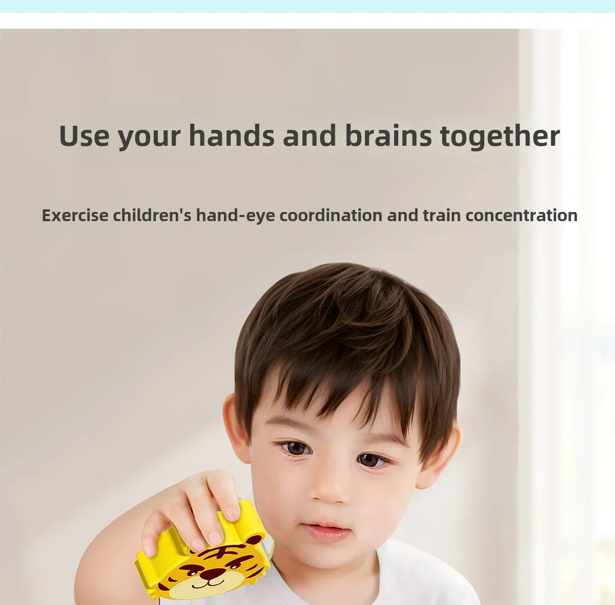 3D Wooden Animals Puzzle Toy for Kids