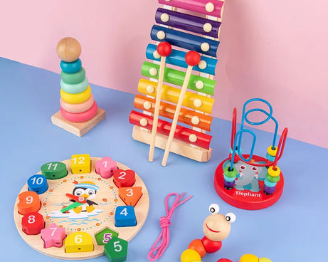 Montessori 3D Wooden Puzzles – Educational Toy