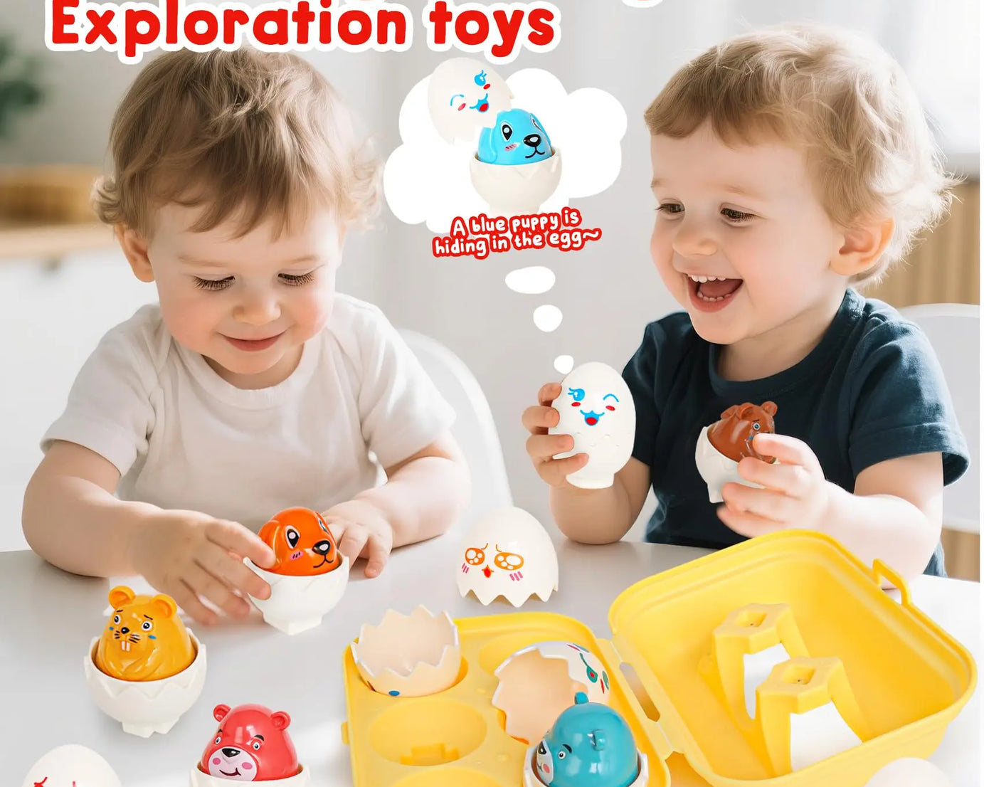Matching Eggs Montessori Toy – Shape Sorter