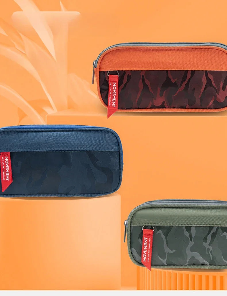 Double Zipper Camo Pencil Case – Large & Durable