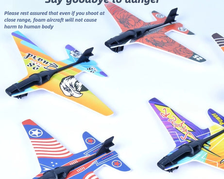 Kids Ejection Aircraft Shooting Toy Set