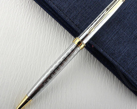 Luxury Metal Rollerball Pen – Gold & Steel