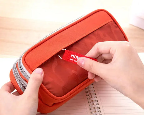 Double Zipper Camo Pencil Case – Large & Durable