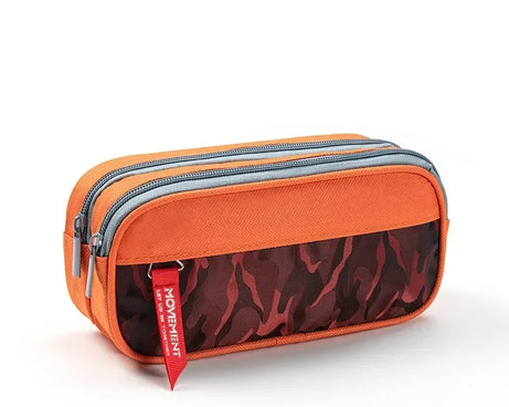 Double Zipper Camo Pencil Case – Large & Durable