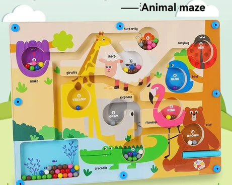 Magnetic Bead Maze – Number & Color Matching Toy