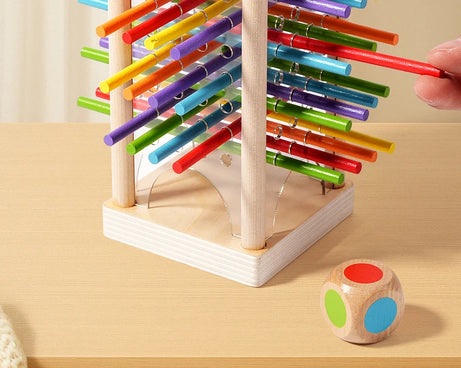 Interactive Wooden Stick Puzzle – Logic Game