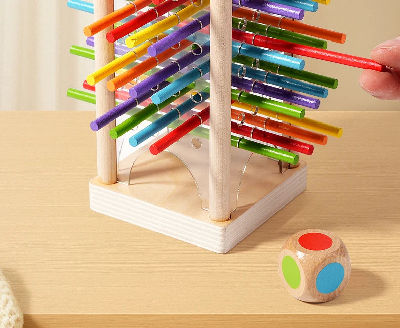 Interactive Wooden Stick Puzzle – Logic Game