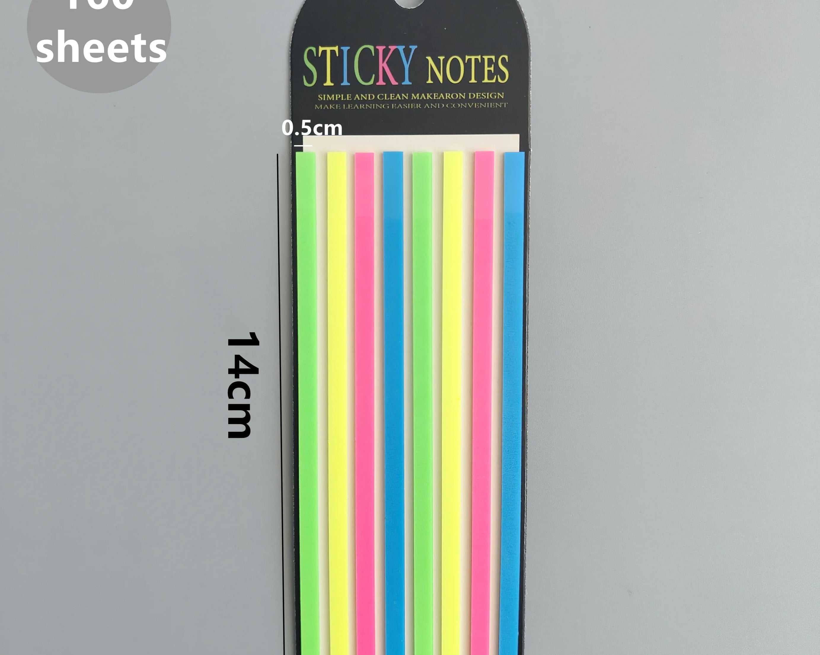 160-Sheet Transparent Sticky Notes – Self-Adhesive