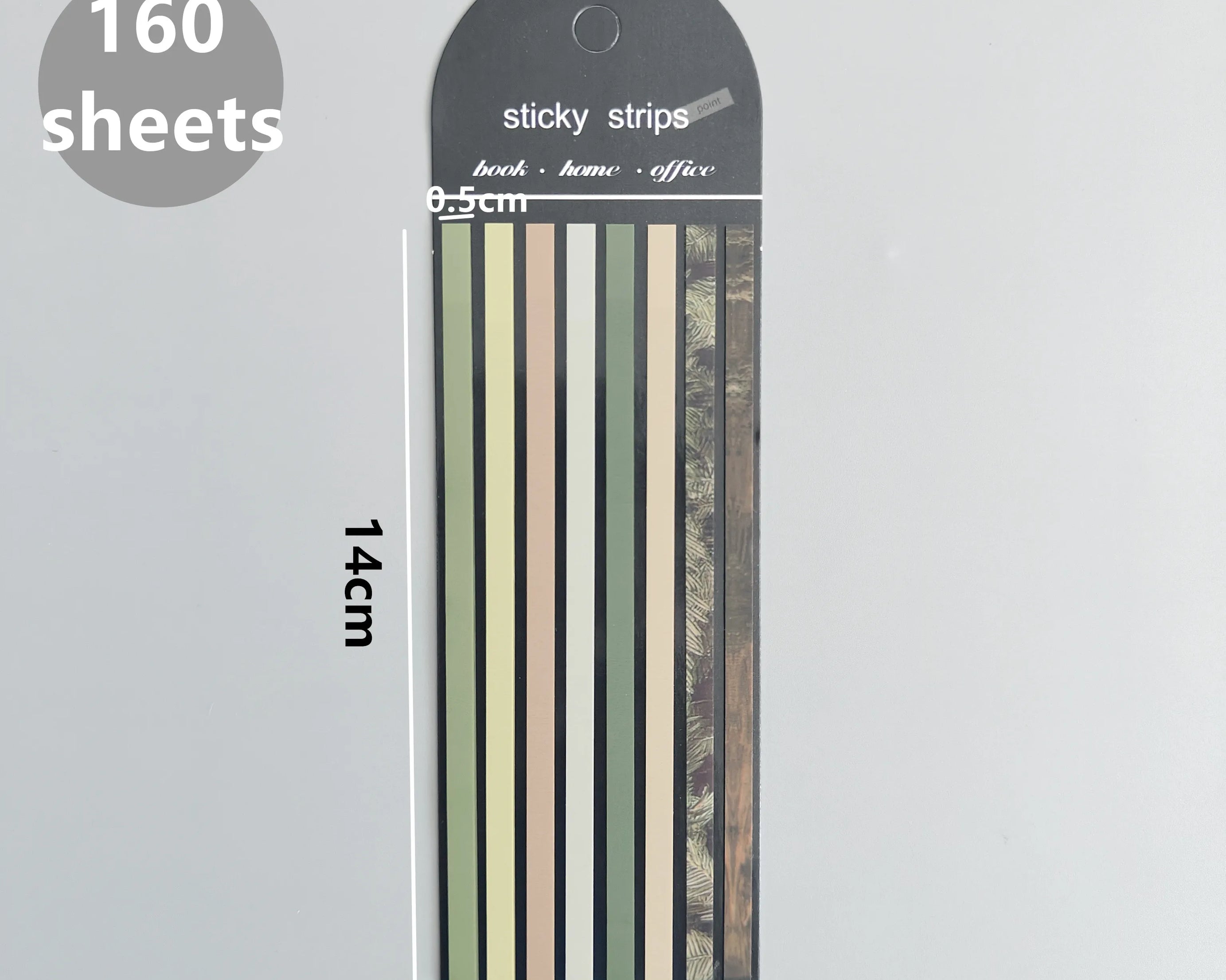 160-Sheet Transparent Sticky Notes – Self-Adhesive