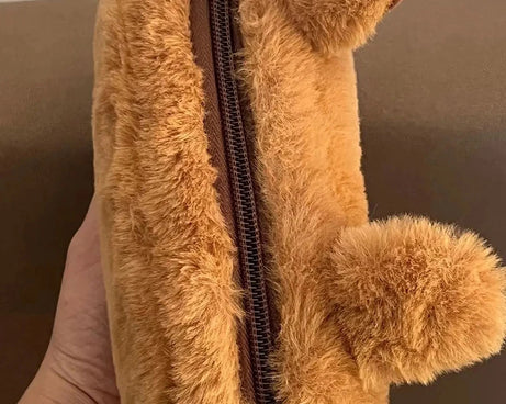 Cute Plush Capybara Pencil Storage Bag