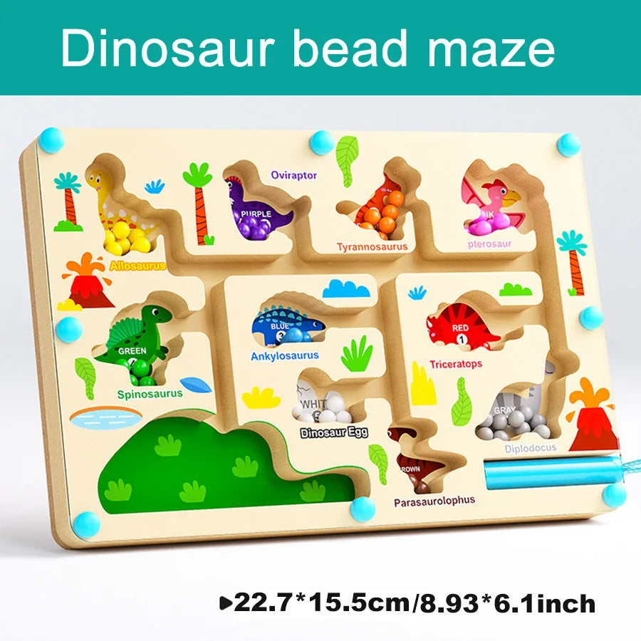 Montessori Magnetic Color Sorting Maze Toy