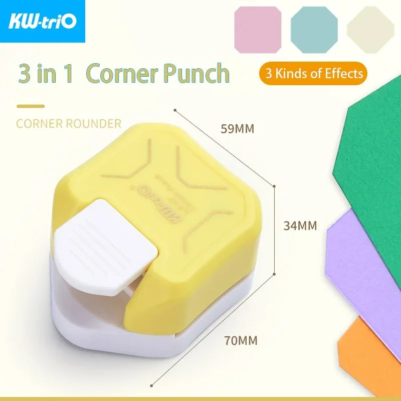 3-in-1 Corner Rounder Punch – Mini Cutter