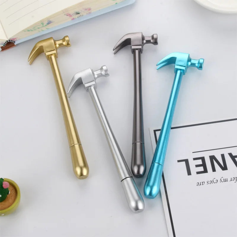 4PCS Creative Metallic Hammer Gel Pens