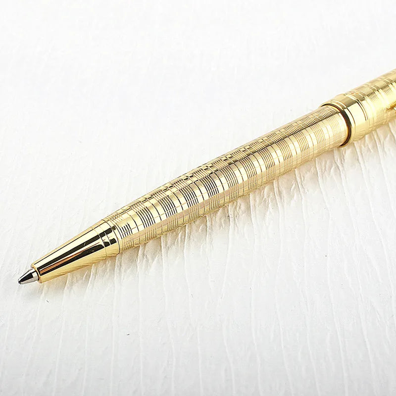 Luxury Metal Rollerball Pen – Gold & Steel