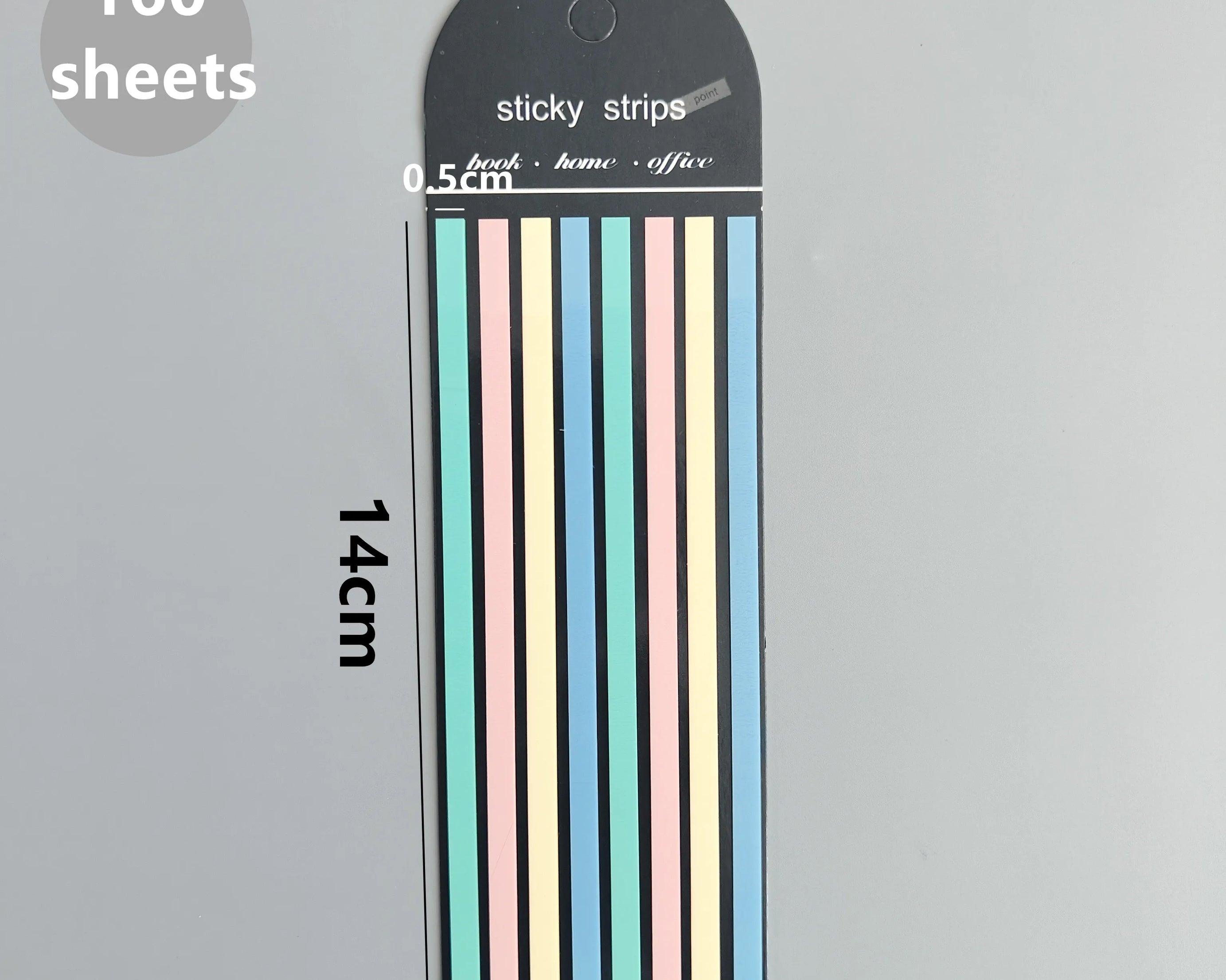 160-Sheet Transparent Sticky Notes – Self-Adhesive