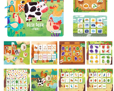 Montessori Busy Book – Learning Activity for Toddlers