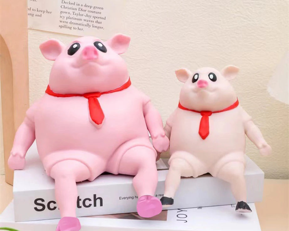 Cute Pink Pig Stress Relief Squeezable Toy