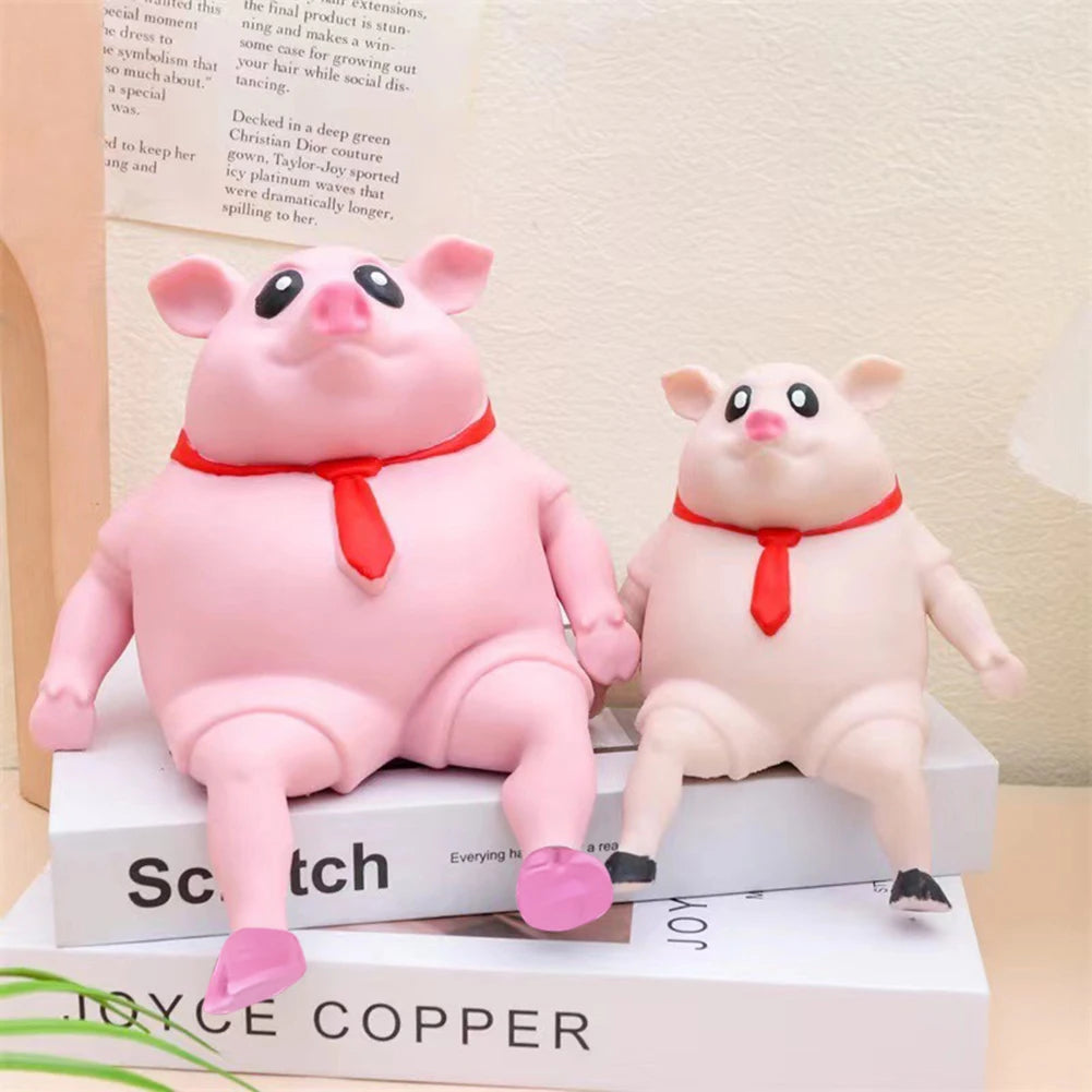 Cute Pink Pig Stress Relief Squeezable Toy