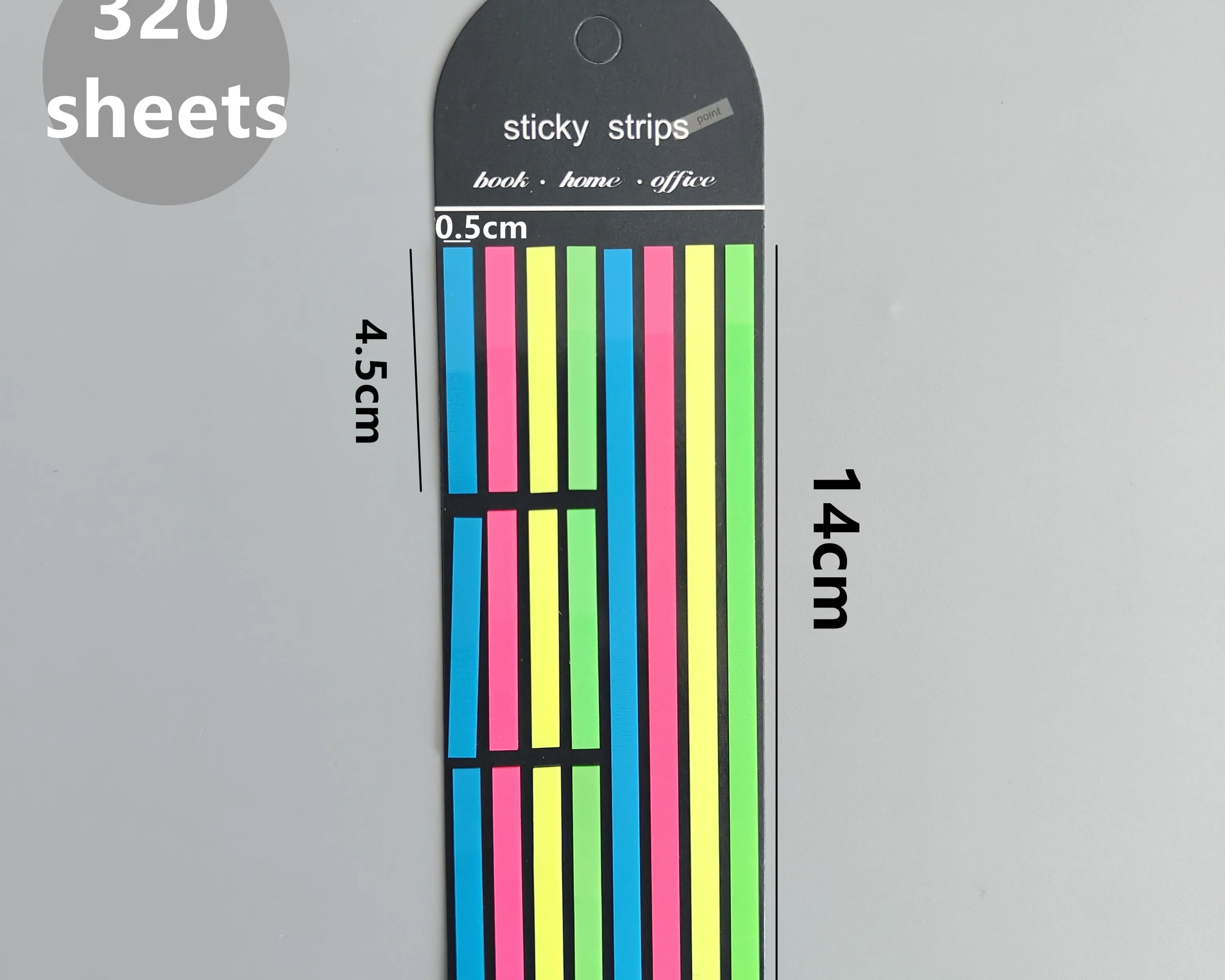 160-Sheet Transparent Sticky Notes – Self-Adhesive